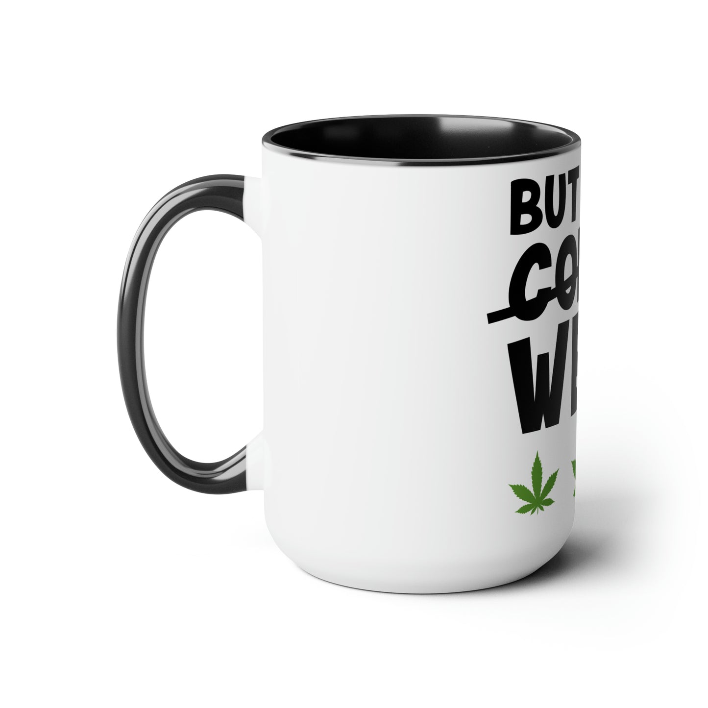 VX Euphoria Dept Coffee/Weed Two-Tone Coffee Mugs, 15oz