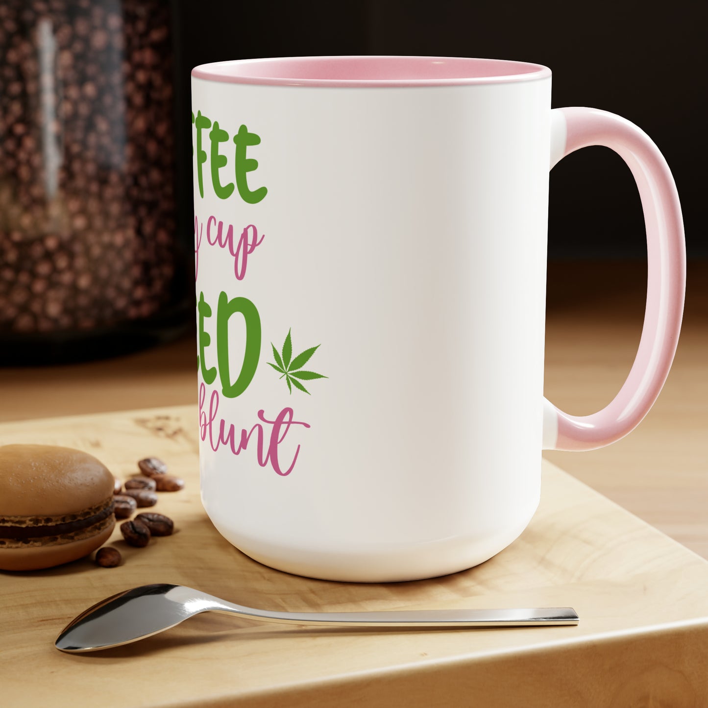 VX Euphoria Dept Coffee/Weed Two-Tone Coffee Mugs, 15oz